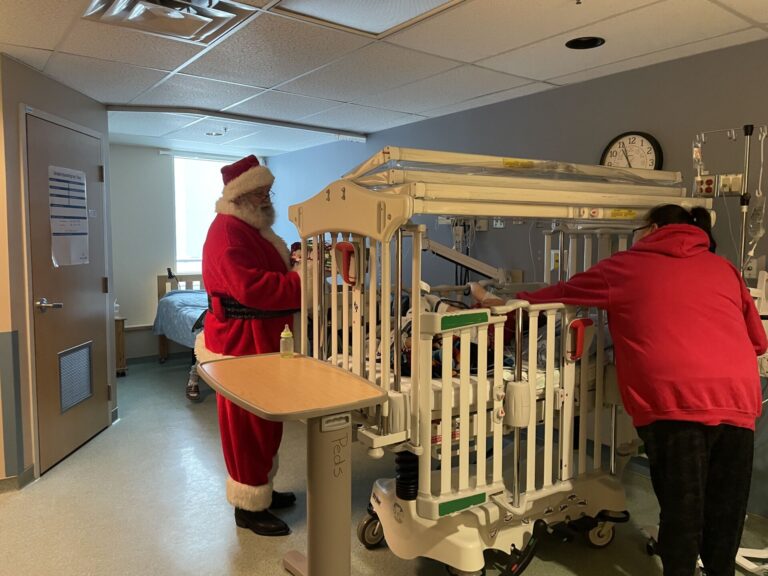 Santa makes early stop for hospital patients in Prince George