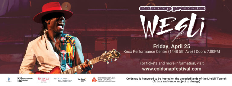 Coldsnap team welcoming Juno Award-winner Wesli for performance